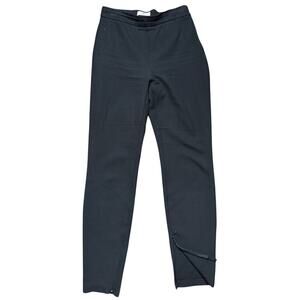 Babaton Aritzia Black Slim Fit High Waist Zip Side Bottom Stretch Pants Size 6